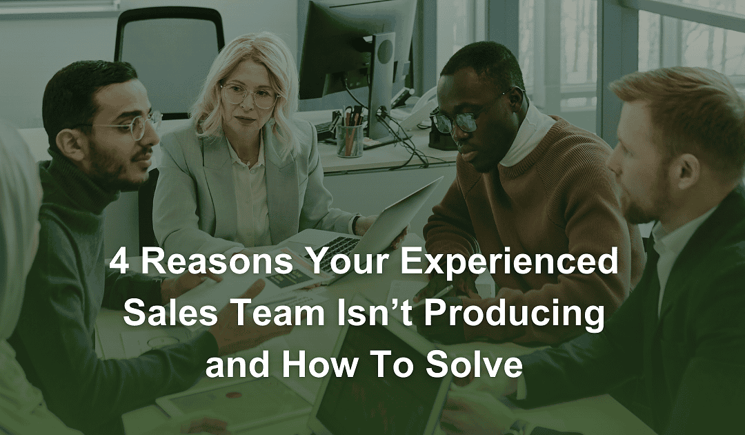 4 Reasons Your Experienced Sales Team Is Not Producing and How To Solve